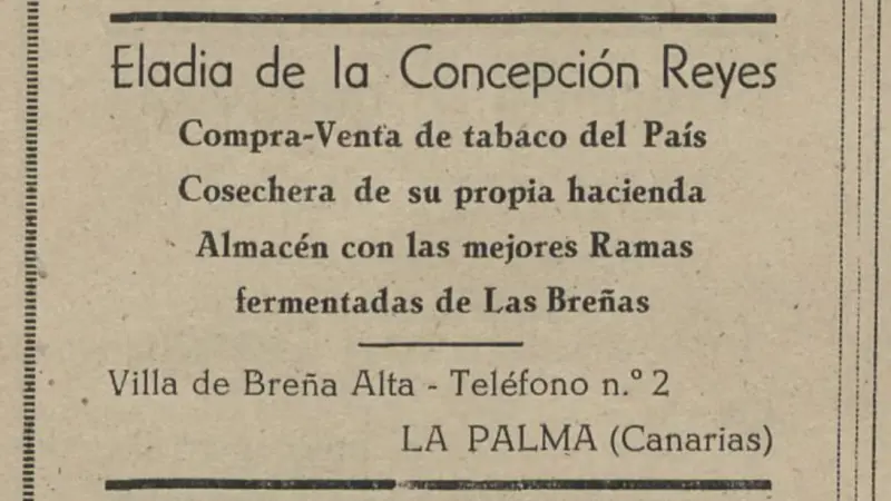 Publicidad La Palma, 1952